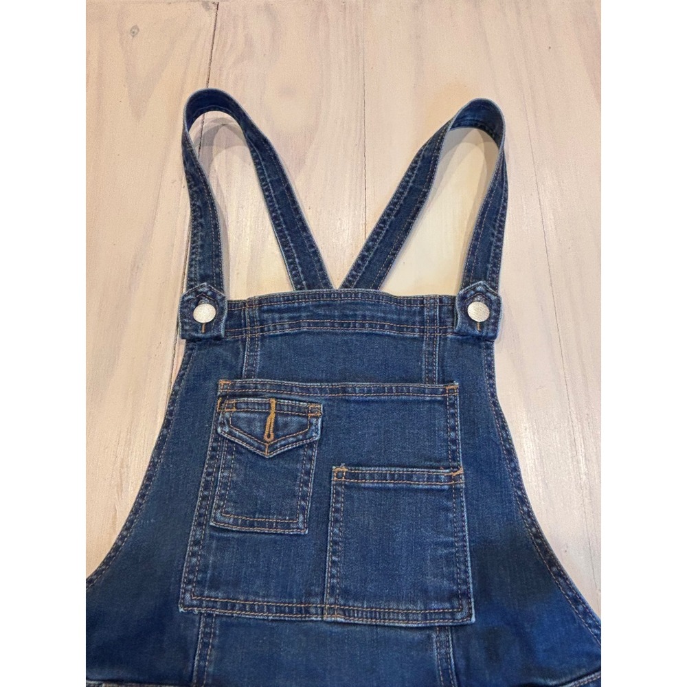 Free People Slim Fit Denim Overalls Medium Wash Blue W28 OB454150 - Picture 5 of 13